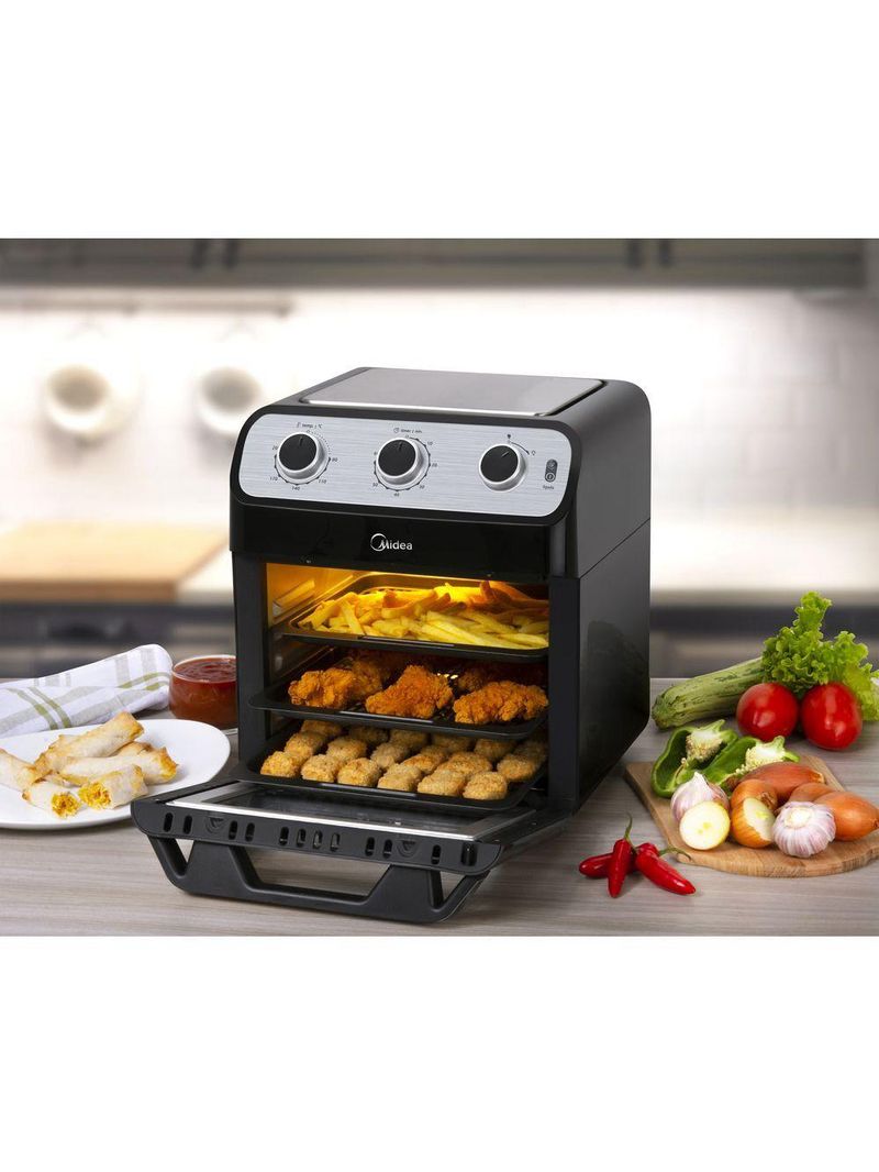 Fritadeira Elétrica Air Fryer Midea Ovenfryer 12L Preto 127V