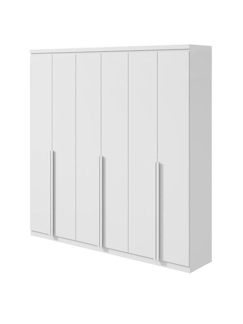 Guarda-roupa Casal Alonzo 6 Portas 4 Gavetas Branco