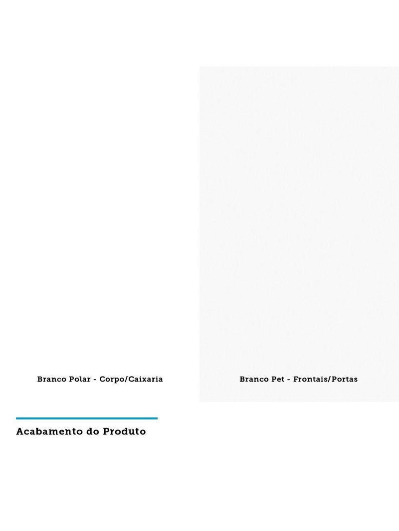 Armário Aéreo 60 Cm 2 Portas Branco Polar