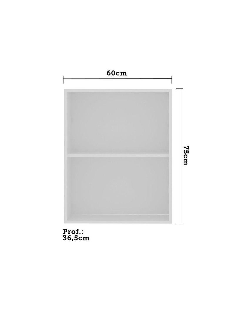 Armário Aéreo 60 Cm 2 Portas Branco Polar