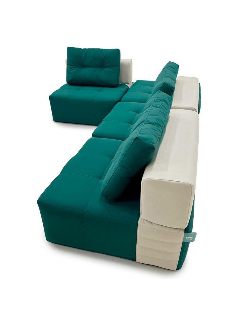 Sofá De Chão Serena: Conforto Para áreas Externas - Cor Verde