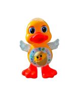 Brinquedo Pato Dançante Musical Anda Luz Som Infantil