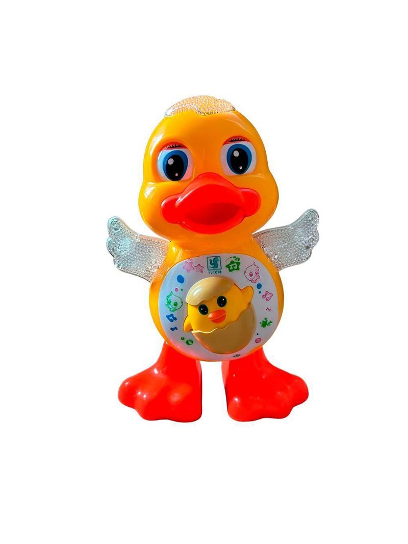 Brinquedo Pato Dançante Musical Anda Luz Som Infantil