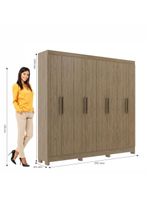 Guarda-roupa 8 Portas Wood Decibal