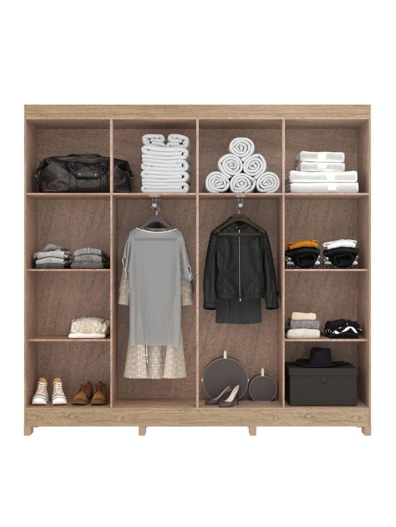 Guarda-roupa 8 Portas Wood Decibal