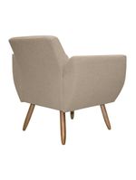 Kit De 2 Poltronas Jolly Cadeira Decorativa Em Tecido Boucle Areia