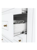 Guarda Roupa Casal Americano 6 Portas Branco - Henn