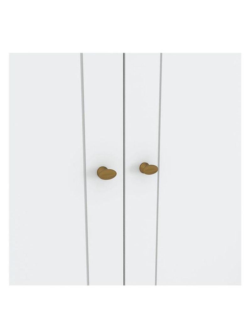 Guarda Roupa Casal Americano 6 Portas Branco - Henn