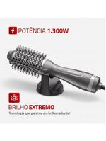 Escova Secadora Space Shine Mondial Grafite 1300W ES-20 Bivolt