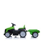 Mini Trator Carro Eletrico Infantil Bang Toys 6v Com Reboque Verde U