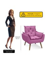 Kit Com 2 Poltronas Opala Conforto Decorativa Em Veludo Rosa