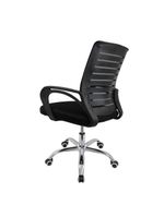 Cadeira De Escritório Giratória Office Zebrada Conthey Preto