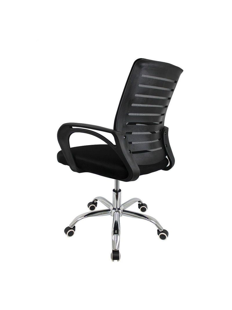 Cadeira De Escritório Giratória Office Zebrada Conthey Preto