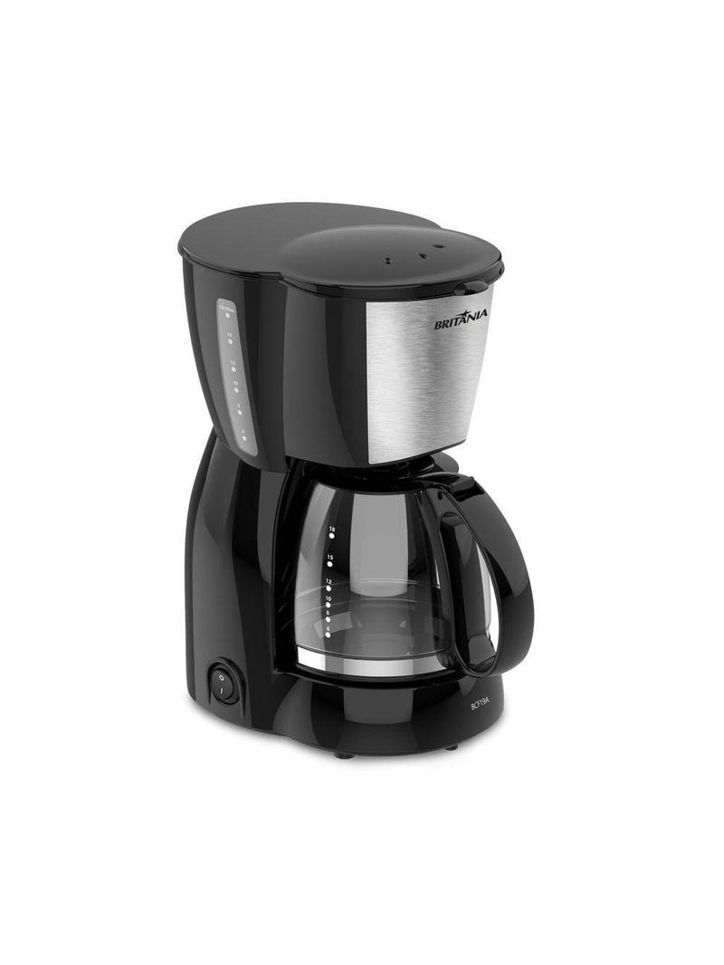 Cafeteira Britânia 18 Cafezinhos Jarra De Vidro 550W 110V