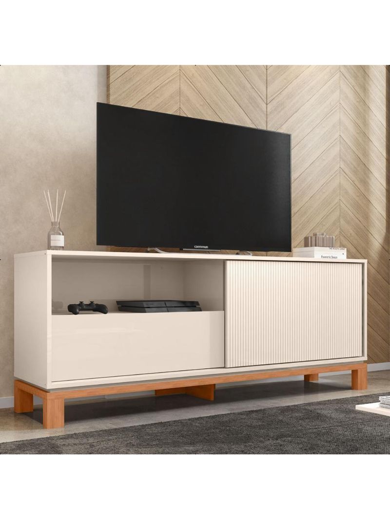 Bancada Rack Para Tv Até 55 Polegadas Jace Marrom Caemmun