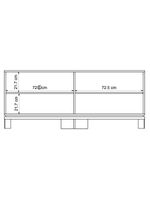 Bancada Rack Para Tv Até 55 Polegadas Jace Marrom Caemmun