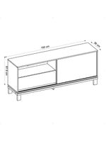 Bancada Rack Para Tv Até 55 Polegadas Jace Marrom Caemmun