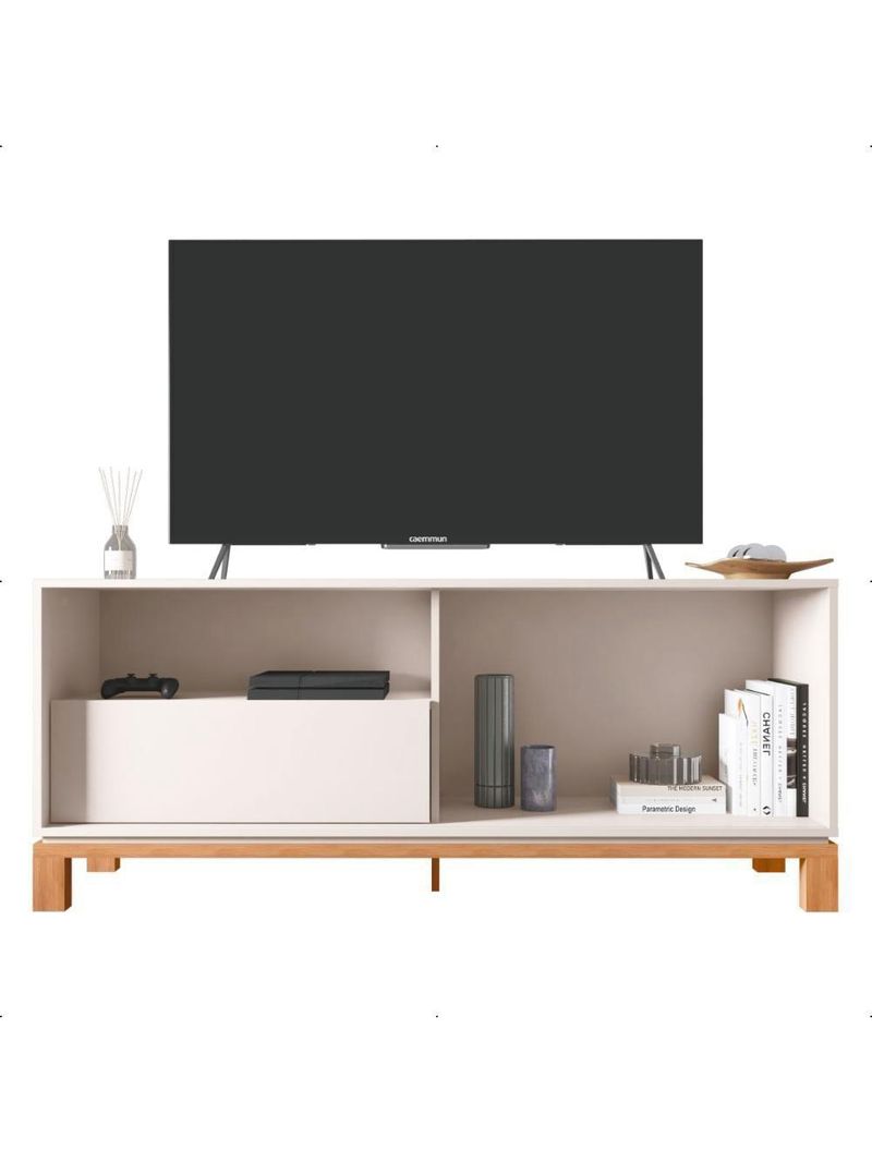 Bancada Rack Para Tv Até 55 Polegadas Jace Marrom Caemmun