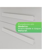 Armário de Cozinha 6 Portas 2 Gavetas Alexia Top Branco Neve | IMOP Móveis