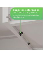 Armário de Cozinha 6 Portas 2 Gavetas Alexia Top Branco Neve | IMOP Móveis
