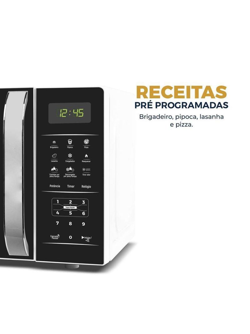 Micro-ondas 20L Britânia Pintura Limpa Fácil 1100W 220V