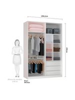 Guarda Roupa Closet Sem Porta 159,2cm Prime Luciane Móveis