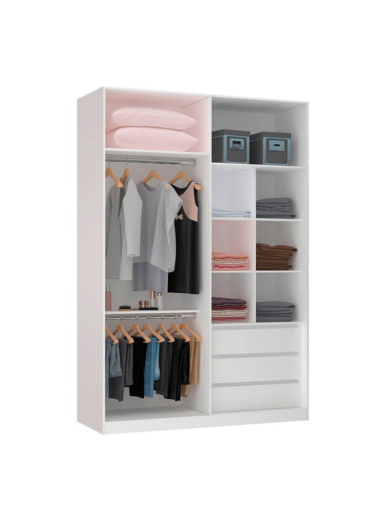 Guarda Roupa Closet Sem Porta 159,2cm Prime Luciane Móveis