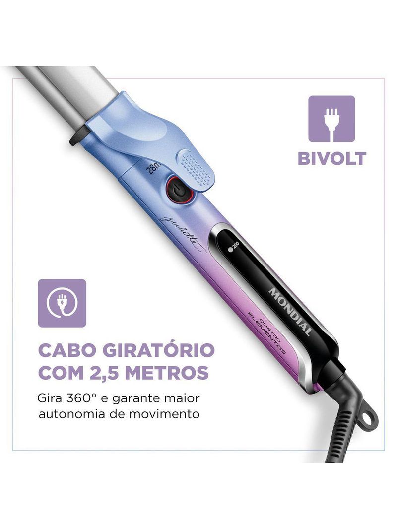 Modelador De Cachos By Juliette Mondial Mc-ju-03 Bivolt