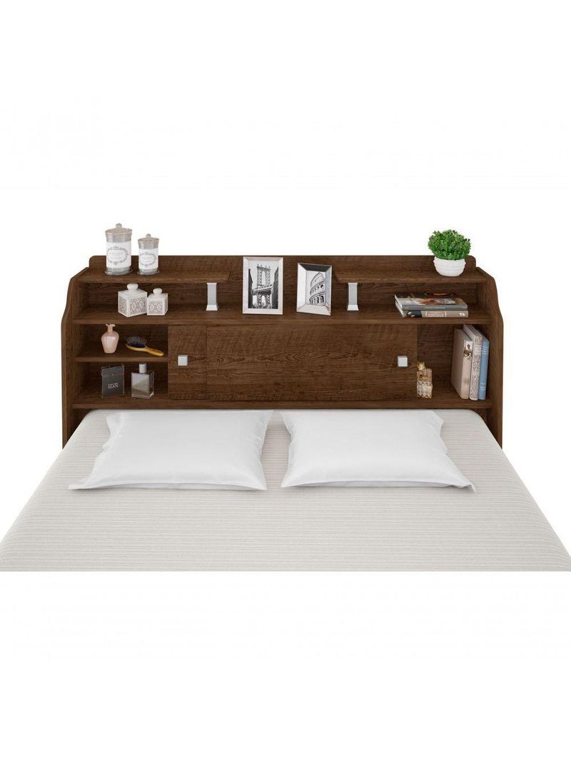 Cabeceira Flex Box Casal 1,38 Framar Elisa Malbec Off White