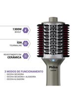 Escova Secadora Philco Bivolt 1300W Multicerdas 4 em 1 PES30