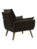 Kit Com 2 Poltronas Opala Conforto Decorativa Em Veludo Marrom