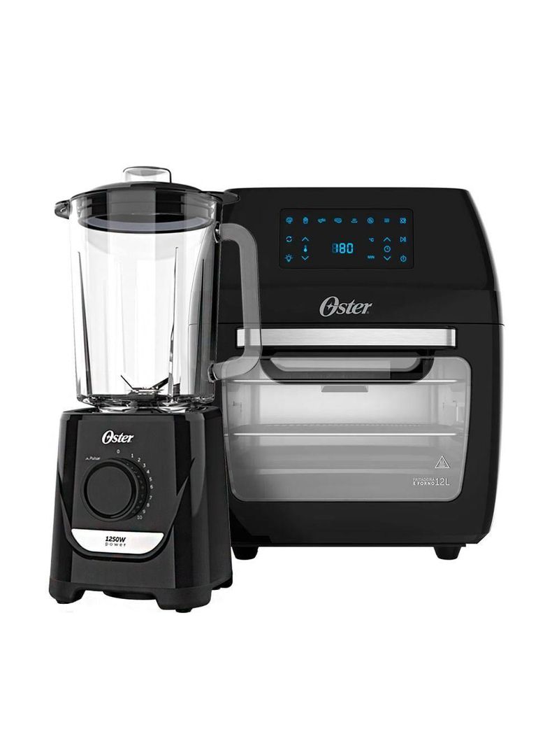 Kit Fritadeira Oven Fryer 12L E Liquidificador Power Oster 2,2L 220V