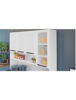 Kit Cozinha Florença 140cm com 8 Portas e 2 Gavetas Branco | Itatiaia