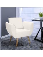 Kit De 2 Poltronas Jolly Cadeira Decorativa Em Tecido Boucle Branco