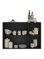 Aparador Buffet 3 Portas Veneza Multimóveis V1007 Preto