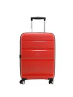 Mala de Bordo Pequena Expansível Polipropileno Samsonite Spin Air Cadeado TSA Vermelha - P
