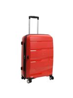 Mala de Bordo Pequena Expansível Polipropileno Samsonite Spin Air Cadeado TSA Vermelha - P