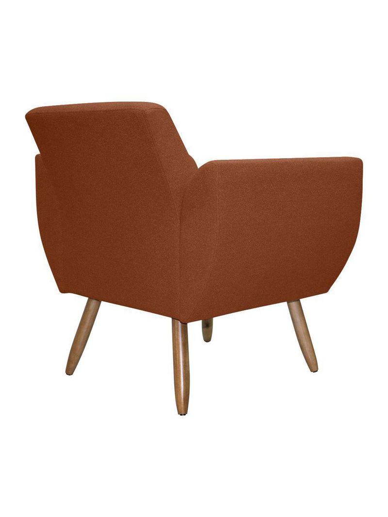 Kit De 2 Poltronas Jolly Cadeira Decorativa Em Tecido Boucle Terracota