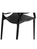 Cadeira De Jantar Allegra Prática Empilhável - Preto