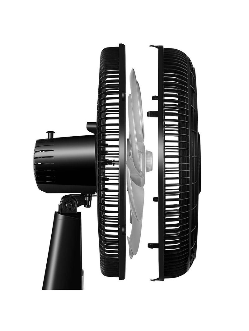 Ventilador De Mesa Mondial Turbo 8 Pás 50cm Vtx-50-8p Vent 50cm-127v-preto/prata