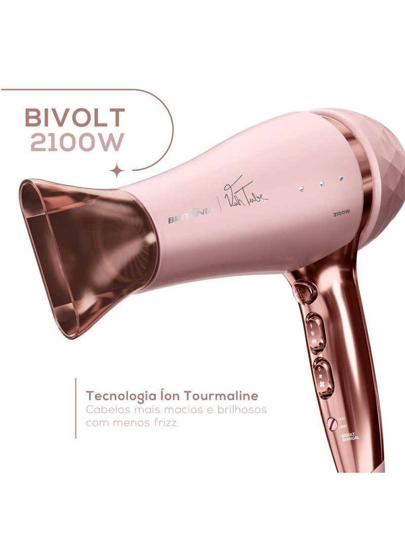 Secador de Cabelos Britânia Linha Viih Tube Bivolt BSC21A