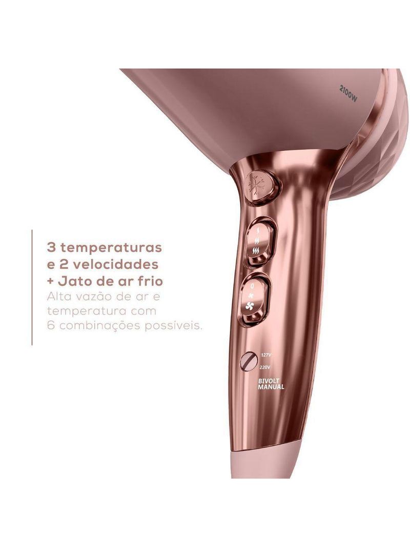 Secador de Cabelos Britânia Linha Viih Tube Bivolt BSC21A