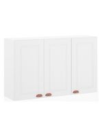 Armário Aéreo 120 Cm 3 Portas Branco Polar