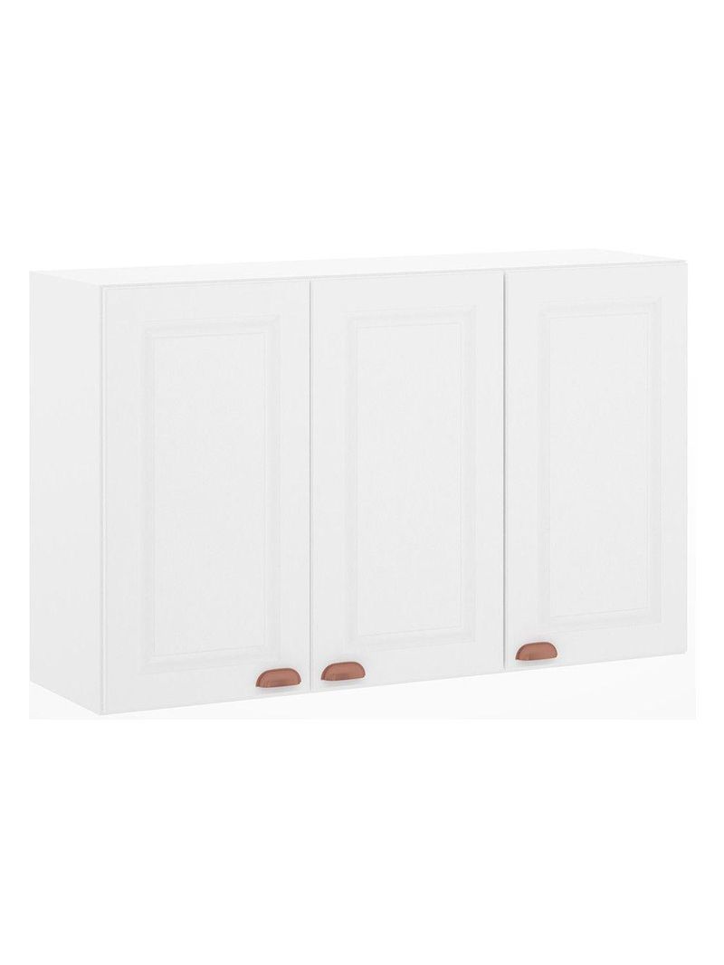 Armário Aéreo 120 Cm 3 Portas Branco Polar