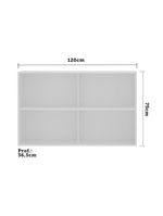 Armário Aéreo 120 Cm 3 Portas Branco Polar