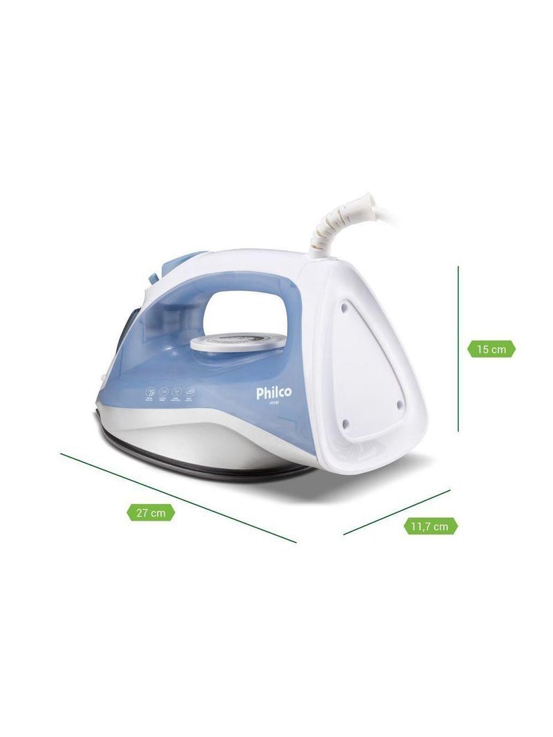 Ferro A Vapor Philco 245ml PFV40 Base Antiaderente 220V