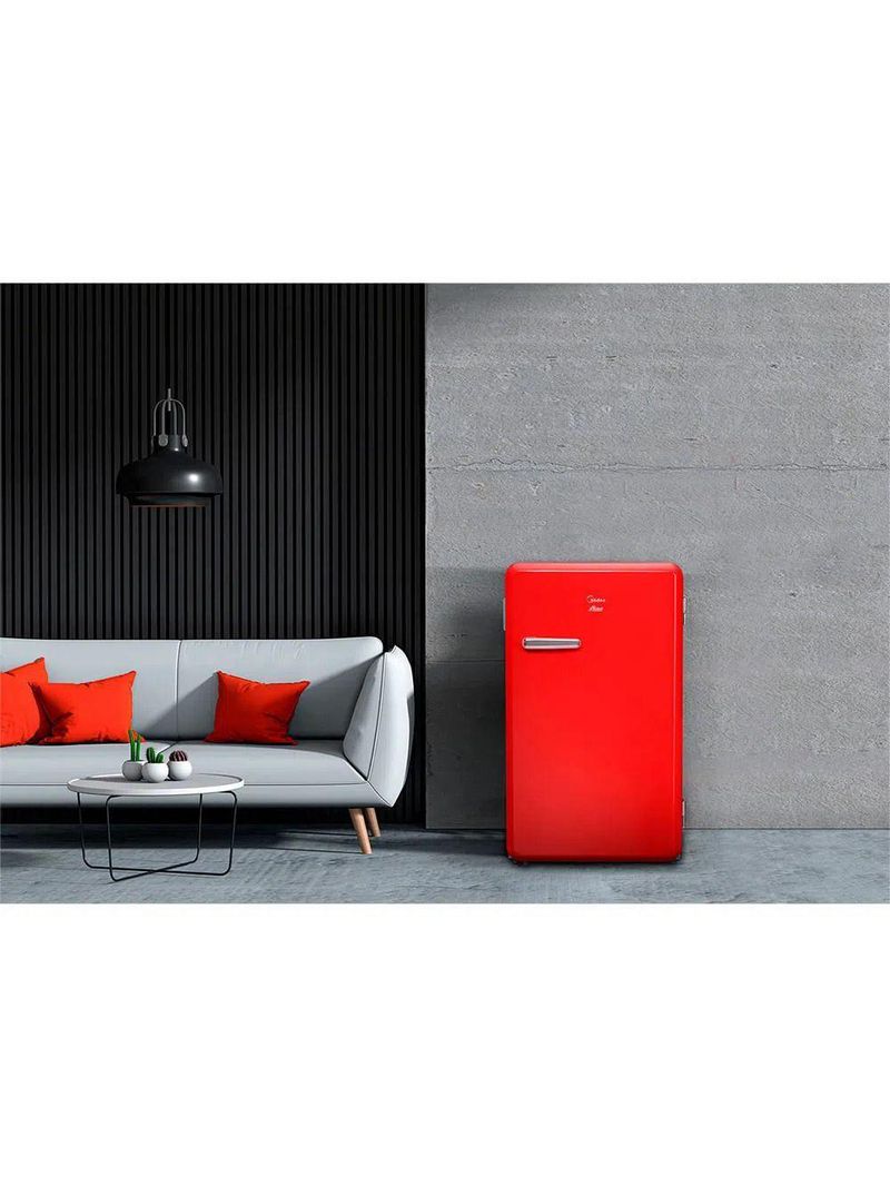 Frigobar Retrô Midea 95 Litros Vermelho Rubi 127V