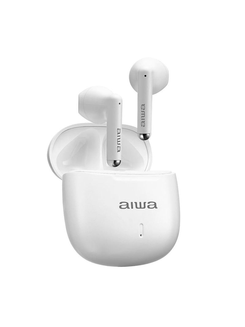 Fone De Ouvido Earbud Aiwa EB-05-W Branco Bluetooth Enc App Bivolt