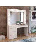 Penteadeira Camarim Berlim Plus Branco 5 Gavetas Mavaular