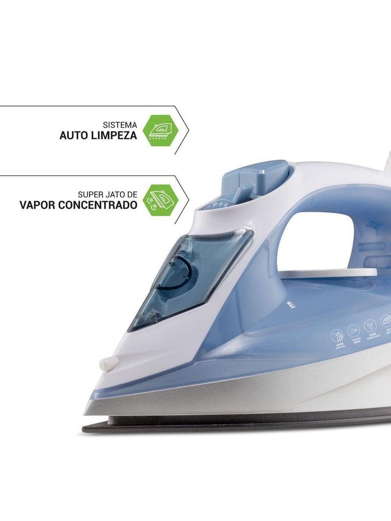 Ferro a Vapor Philco 245ml PFV40 Base Antiaderente 110V